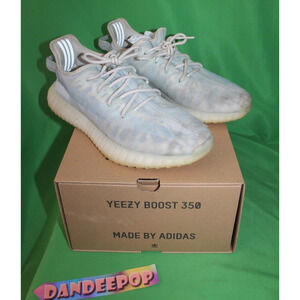 Adidas 350 V2 Originals Yeezy Boost Mono Ice Sneakers Men's Size 10.5 GW2869